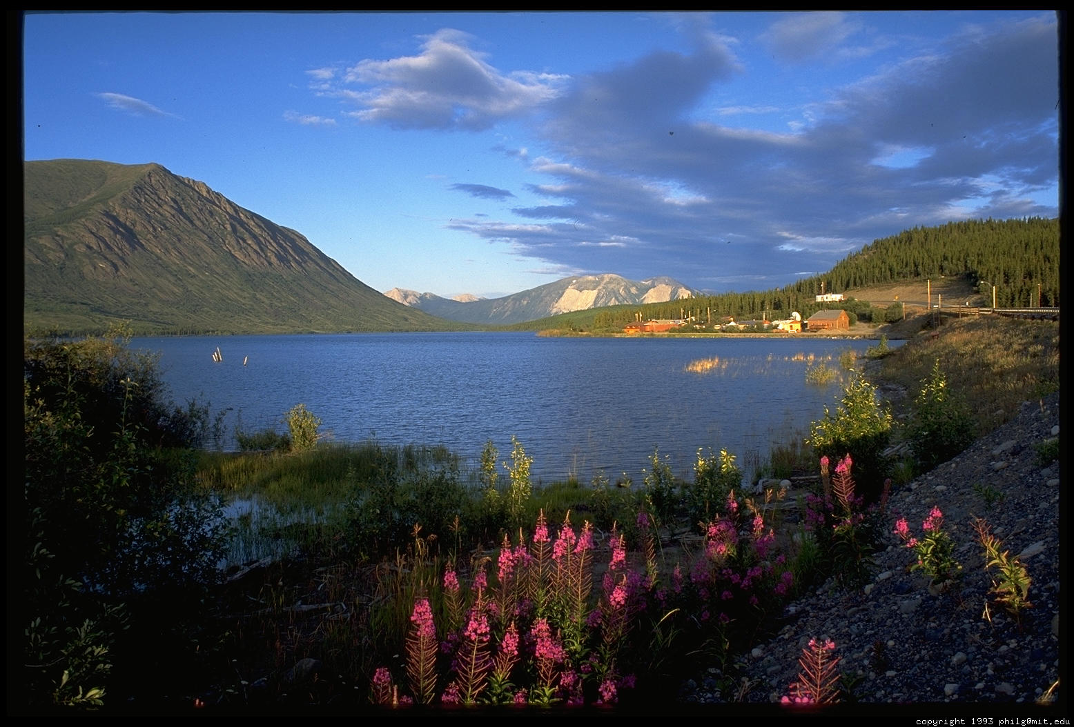 lake and mountains