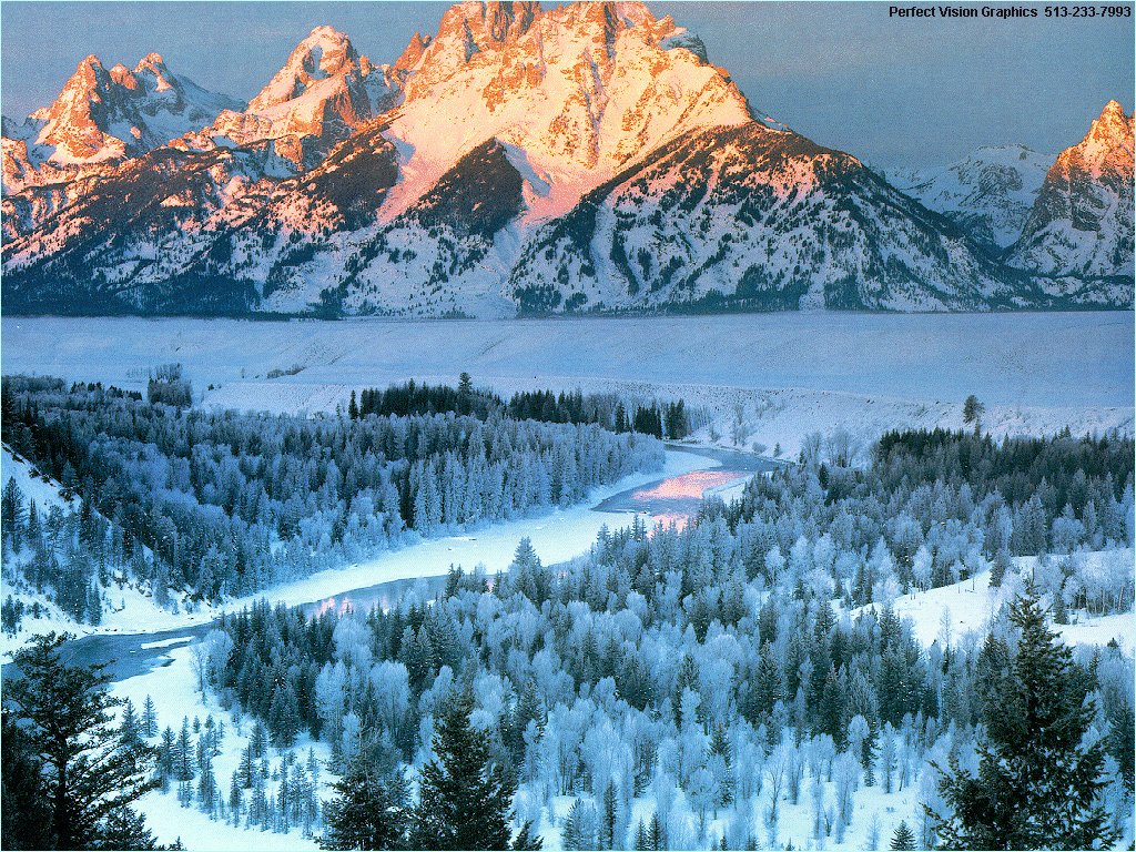 sunrise on snow mountain